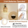 Espossi Battery Operated Wall Sconce, Boho Battery Wall Sconces Set