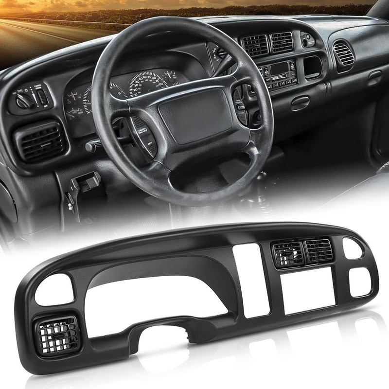 DOTCOM Dash Board Bezel Cover w/Vent Double Din Compatible with