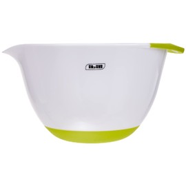 Ibili Mixing Bowl with Non-Slip Base, White/Green, 18 cm