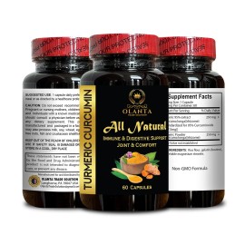 Olanta Trade Solution Pure Turmeric Curcumin -Natural Joint Comfort digestive support & immune support