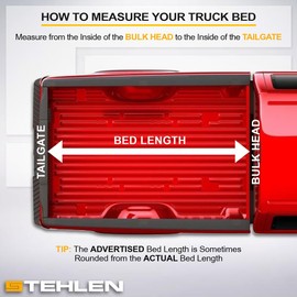 Stehlen 642167829805 Compatible with 2020-2024 Chevy Silverado/GMC Sierra 2500 3500 HD 6.9 Feet (82.2") Bed Rubber Diamond Plate Truck Bed Mat - Black