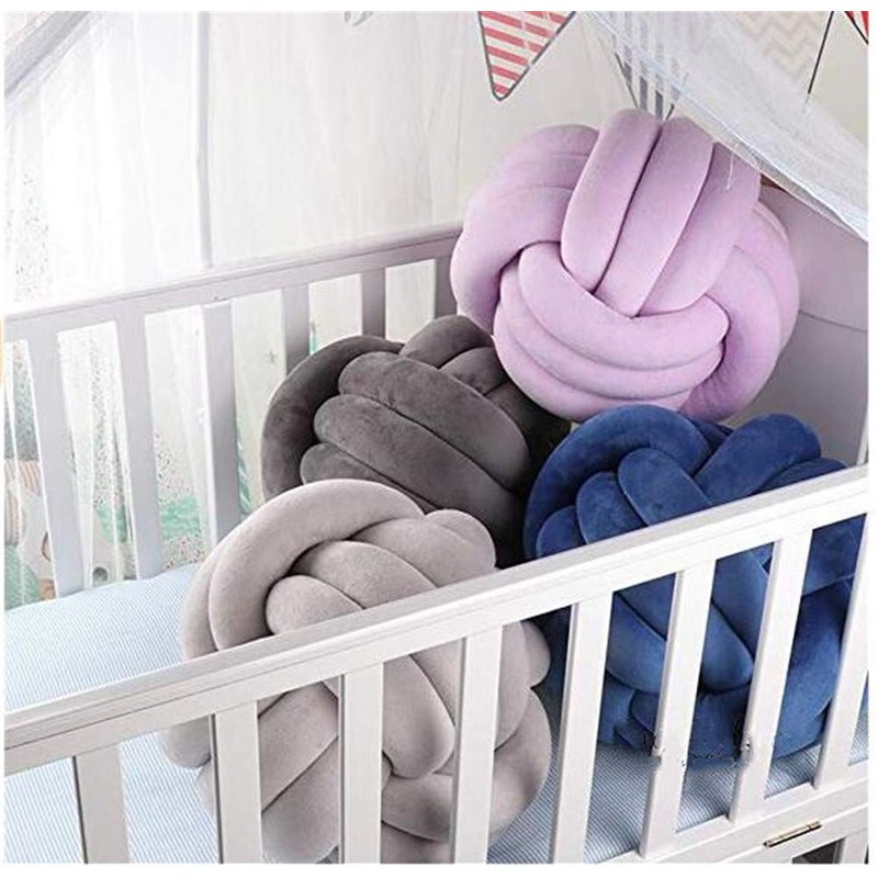 Hava Kolari Knot Pillow, Knot Cushion, Plush Cushion, Soft Knotted