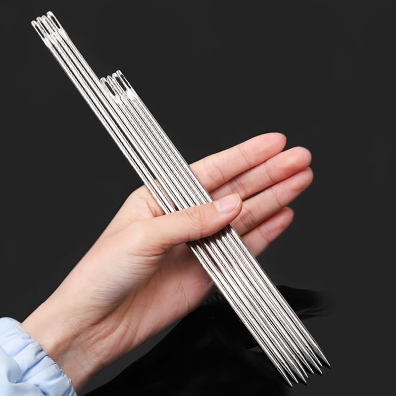 6" Professional Upholstery Needle 15cm Length 3mm Thickness, Big Eye