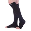 Doc Miller Open Toe Compression Socks 8-15 mmHg, Black, 4X-Large