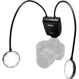 Macro 24 LED Ring Light Flash, 5500K Color Temperature Compatible with Canon, Nikon, Olympus, Panasonic & Sony Multi Interface Shoe Mirrorless and DSLR Cameras