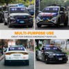 XRIDONSEN 2x 17 inch Blue White Emergency Dash Strobe Lights