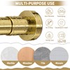 ZYRW Shower Curtain Rod 36-68 Inches (3-5.6ft) Non Rust Adjustable
