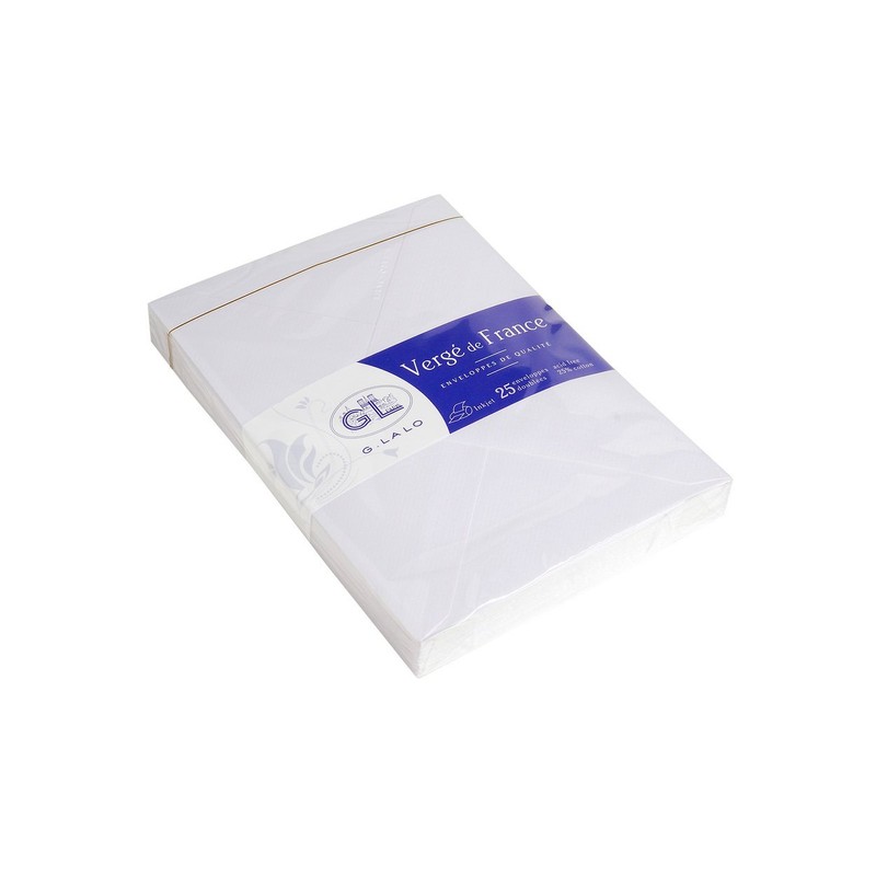 Verge 25 Laid Card Envelopes (162 x 229 mm Lined