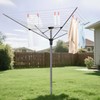 Easi Rotary Umbrella Clothesline Outdoor, Retractable Clothes Drying Rack, 4-Arm