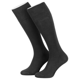 Piarini 4 Pairs of Men's Long Business Knee Socks - Cotton Stockings without Elastic Waistband Cotton - Men's Socks, 2 pairs black - 2 pairs anth