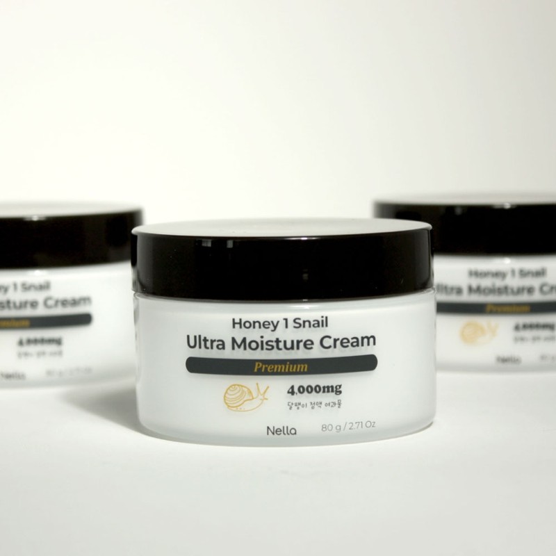 Honey One Snail Premium Snail Snail Moisturizing Cream 80g 1+1