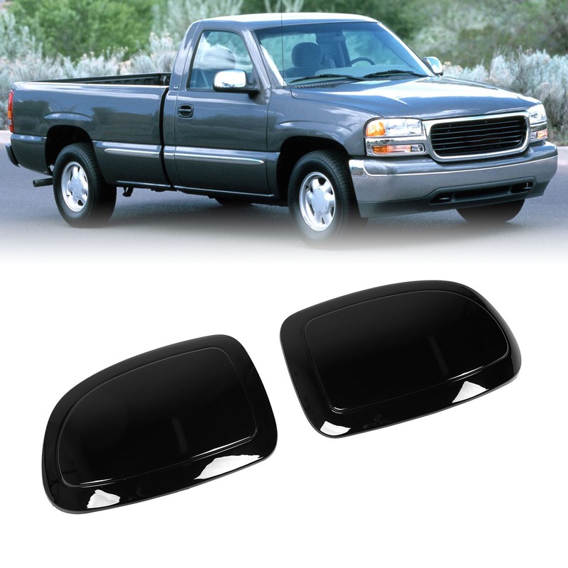 1 Pair Wing Mirror Cover Cap Left Right Door Mirror