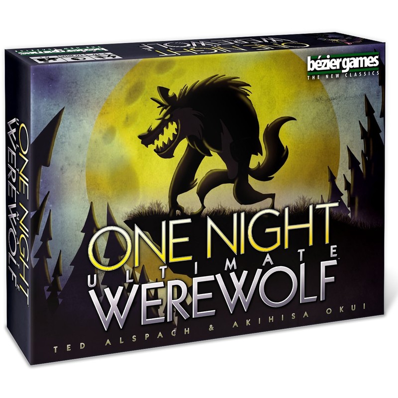 Bezier Games One Night Ultimate Werewolf Board Game, Black (BEZONUW)