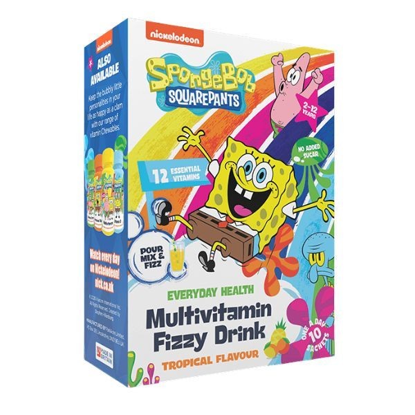 Nickelodeon SpongeBob Multivitamin Fizzy Drink 10 sachets
