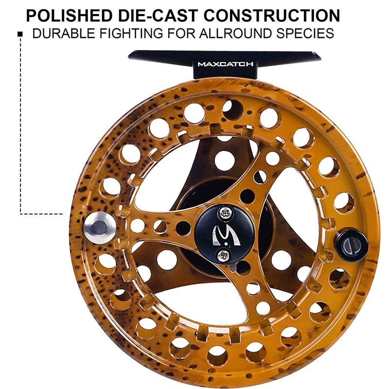 Maxcatch ECO Fly Reel Large Arbor with Diecast Aluminum Body(2/3wt