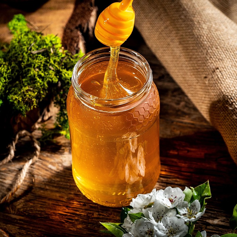KADAX Honey Jars 900 ml Preserving Jars with Fi82 mm