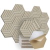 SHJADE 12 Pieces Hexagon Sound Absorbing Panels Self-Adhesive, 14" X