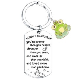 Nfyxcaz Frog Gifts For Women Frog Keyring Inspirational Gift For Friends Frog Lover Gifts Christmas Graduation Gift For Sister Daughter Granddaughter