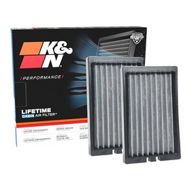 K&N Filtro de aire de cabina premium: alto rendimiento, lavable, flujo de aire limpio a tu cabina: diseñado para Jeep Wrangler JL 2018-2019 y Jeep Gla