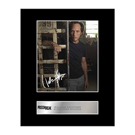 Iconic Pics - William Fichtner Alexander Mahone Signed Mounted Photo Display Prison Break - Professionally Mounted 10 x 8 Inch Photo Display Ready To Frame - Living Room Decoration