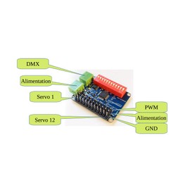 DMX ServoMotor 12 Way Board