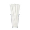 Biodegradable PLA Straws, 8.3" x 0.315", Pack of 200/100, both