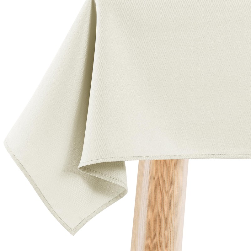 Filumi Tablecloth 140 x 180 cm Cream Washable for Indoor