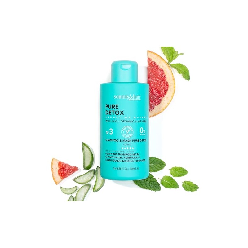 somnis&hair 2-in-1 Cleansing Shampoo and Mask Detox 0% Parabens Vegan