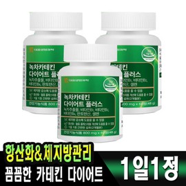 Daewoong Green Tea Catechin Diet Plus 800mg x 60 tablets x 3 cans Body fat management dual care / 대웅 녹차카테킨 다이어트 플러스 800mg x 60정 x 3통 체지방관리 듀얼케어