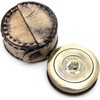 Antique Robert Frost Poem Compass-Pocket Compass w Leather Case