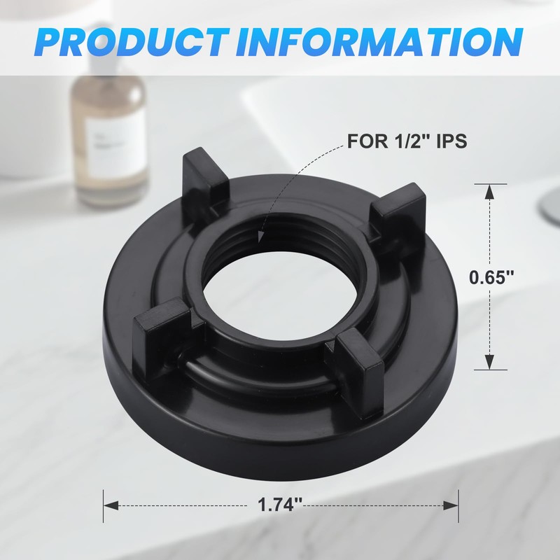 Mounting Lock Nut for Basin Faucet: 1/2" IPS Durable Easy