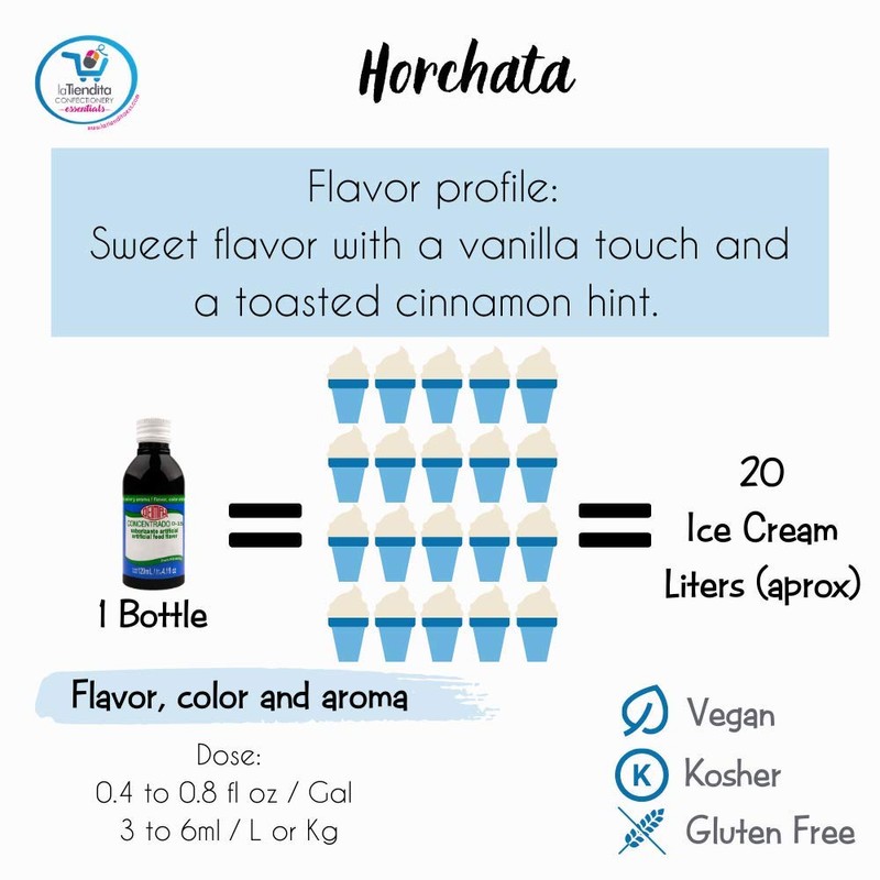 Deiman Artificial Food Flavoring Horchata Concentrate E-15(4 fl oz)