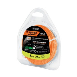 Truper Expert HDU-9-118, Rollo de Hilo Dual para desbrozadora 3 mm x 9 m