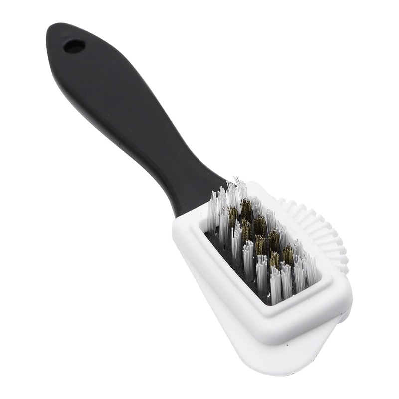 ANCLLO 4 Sideds Suede Multifunctional Nubuck Brass and Nylon Bristle