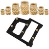 Gueenky 320 Pieces Threaded Insert 3D Printing Brass, M2 M3
