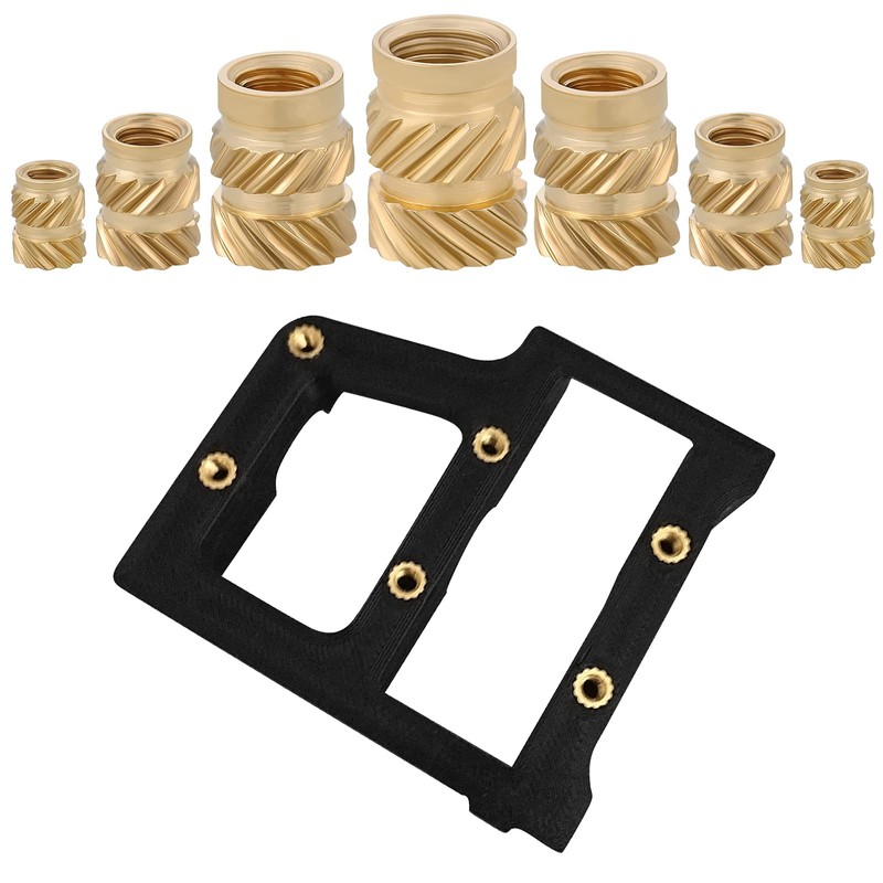 Gueenky 320 Pieces Threaded Insert 3D Printing Brass, M2 M3
