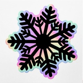 Holographic Decal Stickers of Snow Crystal 21 Premium Waterproof Vinyl Decal Stickers for Laptop Phone Accessory Helmet Car Window Mug Tuber Cup Door Wall Decoration NVCVER3g84580HO