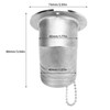 Boat Deck Filler 45° 316 Stainless Steel 38mm Flip Fill