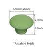 NAKUPENDA Pack of 6 Furniture Knobs, Round Ceramic Cabinet Drawer