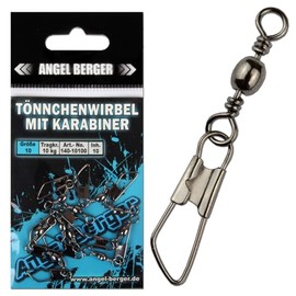Angel-Berger Swivels with Carabiner Pack of 10 Swivels, 8