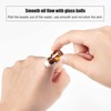 Mozff 12Pcs 1ml Mini Glass Roll on Bottles Roller Refillable