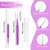 Prasacco Pack of 50 Micro Eyebrow Brushes, Portable Eyebrow Laminator