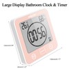 Rohome Digital Timer Waterproof Wall Clock, Kitchen Countdown Timer, Shower