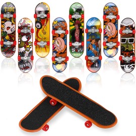 Reastar Finger Skateboard, 10 Pieces, Professional Mini Fingerboards, Skate Park Toy for Children, for Playing with or Using as Decoration