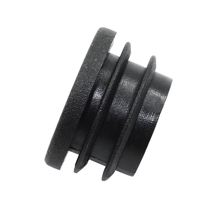 Kyuionty 20 Pack 1-1/8" Round Black PE Plastic Plugs for