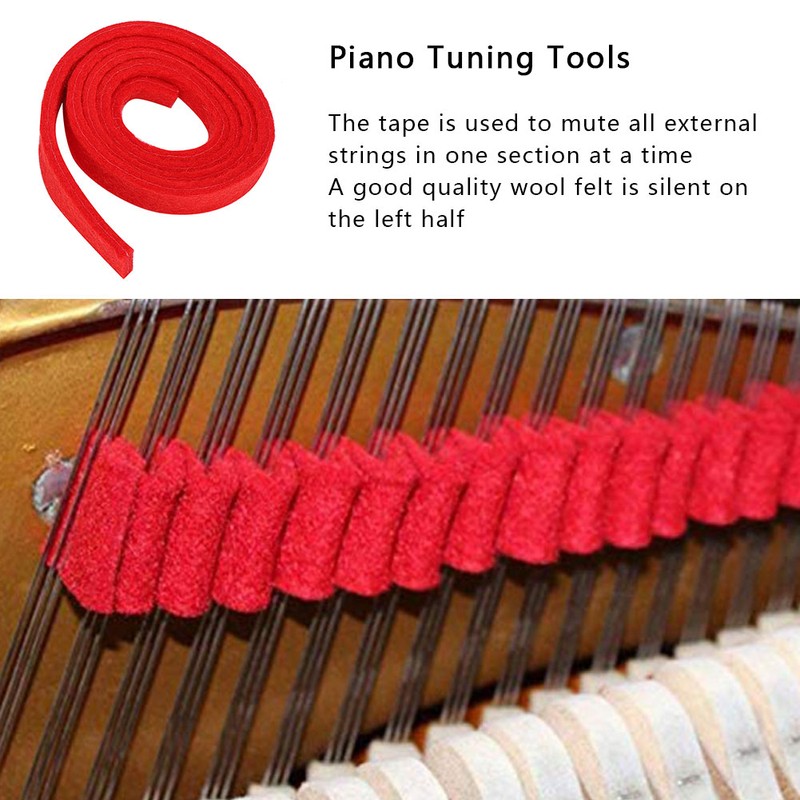 6Pcs Piano Tuner Kit Tuning Professional Musical Silent Hammer DIY