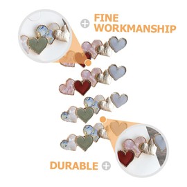 Ipetboom 4pcs Heart Duckbill Hair Clips for Women Japanese Style Heart Barrettes Fresh Sweet Elegant Hair Accessories to Your Look