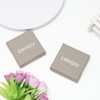 CHUQIU Gold/Silver Interlocked Rings For Women Dainty Stainless Steel Cubic