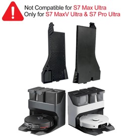 Nicemiya Nicemiya S7 Pro/S7 MaxV Wasserfilter & Reinigungsb??rste Assembly Zubeh?r Kompatibel mit Roborock S7 Pro Ultra / S7 Maxv Ultra, Staubsauger-Reinigungs-Tankfilter