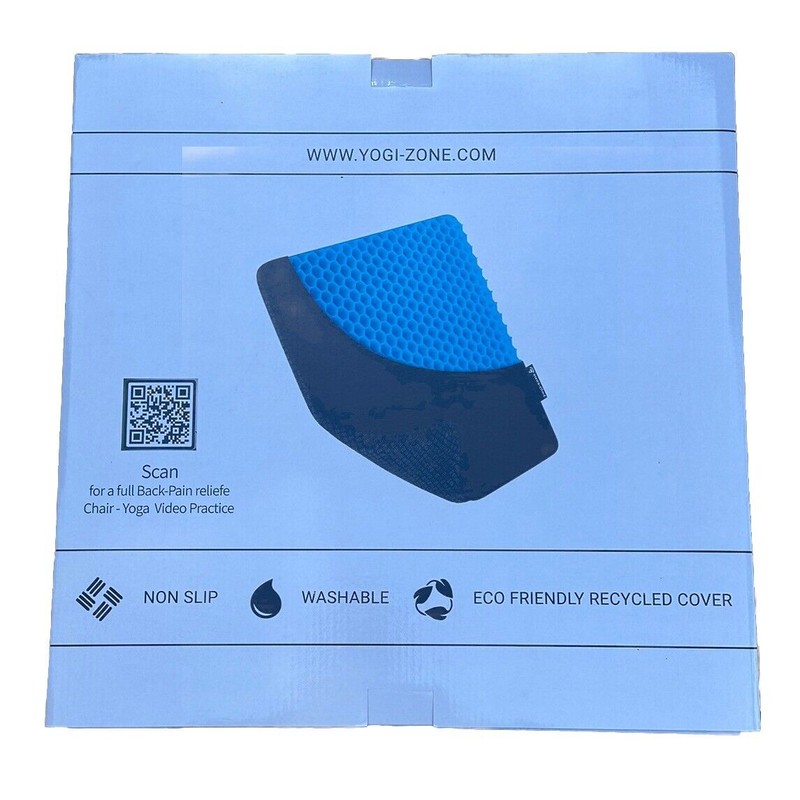 Yogi-Zone Honeycomb Gel Seat Cushion For Long Sitting
